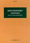 Igor Stravinsky:  Variations