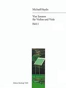 Michael Haydn: 4 Sonaten for Violine und Viola