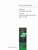 Bach: 15 Duetten Nach den Zweistimmigen Inventionen BWV 772-786