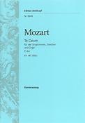 Wolfgang Amadeus Mozart: Te Deum C-dur KV 141 (66b) (Vocal Score)