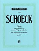 Schoeck: Lieder Gedichten Goethe