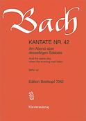 Bach: Kantate BWV 42 Am Abend aber desselbigen Sabbats (Breitkopf)