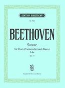 Beethoven: Sonate F-dur op. 17 Hoorn Piano