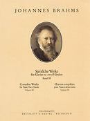 Brahms: Samtliche Werke 3 Studien und Bearbeitungen