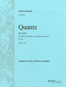 Johann Joachim Quantz: Flötenkonzert G-dur QV 5:174 / Flute Concerto(Konzert Fur Flöte, Streicher un