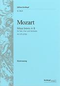Mozart: Missa brevis in B-dur KV 275 (272b)