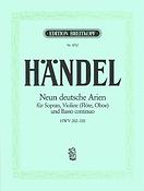 Georg Friedrich Händel: 9 Deutsche Arien HWV 202-210   