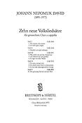 Johann Nepomuk David: 10 Neue Volkslieder, Heft 5