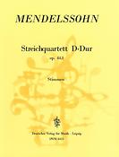 Felix Mendelssohn Bartholdy: Streichquartett D-dur op. 44/1