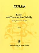 Hanns Eisler: Tucholsky - Lieder Heft 1