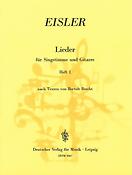 Hanns Eisler: Ausgewählte Lieder 1