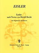 Hanns Eisler: Lieder nach Texten von Brecht