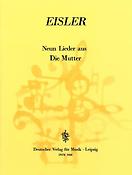 H. Eisler: Mutter (9 Lieder)