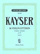 Heinrich Ernst Kayser: 36 Etüden op. 20, Heft 2  