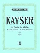 Heinrich Ernst Kayser: 36 Etüden op. 20, Heft 3  