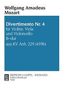 Mozart: Divertimento No. 4 in Bb major K. App. 229