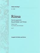 Rozsa: Nordungarische Bauernlieder und Tänze op. 5