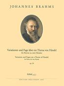 Brahms: Haendel Variations Op. 24 Händel-Variationen op. 24  