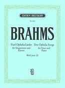Brahms: 5 Ophelia-Lieder (dt./engl.)  