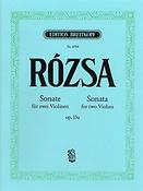 Miklos Rozsa: Sonate op. 15a