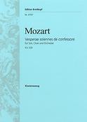 Wolfgang Amadeus Mozart: Vesperae  solenne de confessore K339