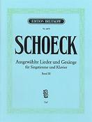 Othmar Schoeck: Ausgew. Lieder und Gesänge III