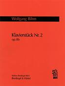 Wolfgang Rihm: Klavierstück Nr. 2 op. 8b