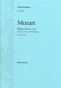 Wolfgang Amadeus Mozart: Missa brevis in G KV 49 (47d)
