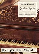 Robert Schumann: Chopin-Variationen
