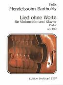 Felix Mendelssohn Bartholdy: Lied ohne Worte op. 109