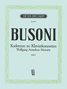 Ferruccio Busoni: Kadenzen zu Mozart Klavierkonzerten Band 1