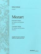 Wolfgang Amadeus Mozart: Konzertarien fuer Sopran Bd.I