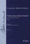Claudio Monteverdi: Vespro della Beata Vergine SV 206(KA mit Bc.-Aussetzung)