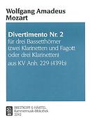 Wolfgang Amadeus Mozart: Divertimento(5) 2 Kv229(439B)