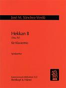Jose Maria Sanchez-Verdu: Hekkan II (Trio IV) Spielpartitur