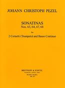 Johann Christoph Pezel: Sonatinen Nr. 63, 64, 67, 68