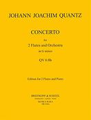 Johann Joachim Quantz: Konzert fuer 2 Flöten, Streicher und Bc. in g