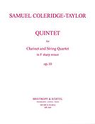 Samuel Coleridge-Taylor: Quintett in fis-moll op. 10