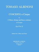 Tomaso Albinoni: Concerto a 5 in D op. 9/12