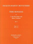 Jacques Martin Hotteterre: Triosonaten op. 3/1-3