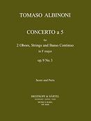 Tomaso Albinoni: Concerto a 5 in F op. 9/3