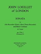John Loeillet of London: Sonate in F op. 1/1