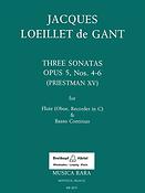 Jacques Loeillet: Sechs Sonaten op. 5/4-6