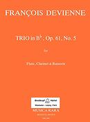 Francois Devienne: Trio in B op. 61 Nr. 5
