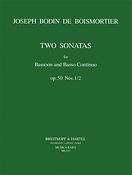 Joseph Bodin de Boismortier: Sonaten in e, G, op. 50/1-2