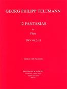 Georg Philipp Telemann: 12 Fantasien TWV40:2-13(With Facsimile)