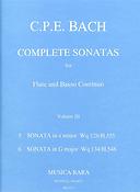 Carl Philipp Emanuel Bach: Sonaten, Band 3 Wq 128,134