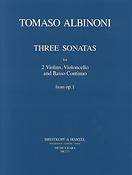 Tomaso Albinoni: Sonate a tre op.1 Heft 1: Nr. I-III