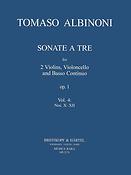 Tomaso Albinoni: Sonate a tre op.1 Heft 4: Nr. X-XII