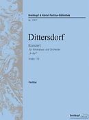 Karl Ditters von Dittersdorf: Kontrabasskonzert E-dur Krebs 172